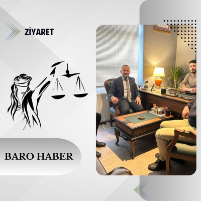 Baromuzdan Avukatlar Ahmet Reha HORASAN ile İzzet Talha ÇALIK' a Hayırlı Olsun Ziyareti